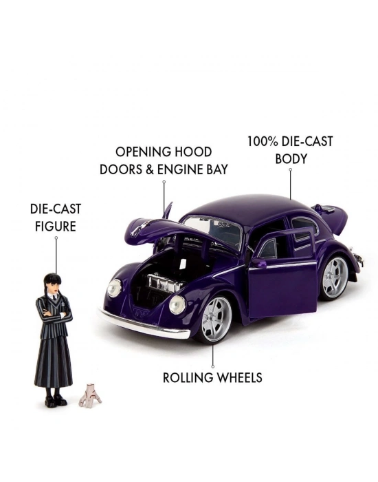 ÇOK SATAN 253255076 Jada Wednesday Volkswagen Beetle 1 24
