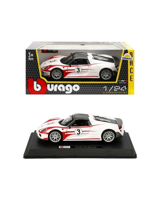 ÇOK SATAN 28009 Burago Porsche 918 Spyder 1:24 Model Araba