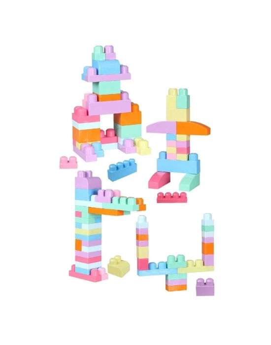 ÇOK SATAN 2915 Play Blox Pastel Blok Yapı Oyuncakları 56 Parça ,Saklama Çantalı ,1 Yaş ve Üzeri