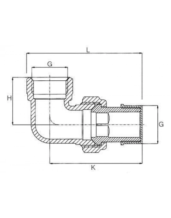 ® 3/4 Köşe Radyatör Rakoru