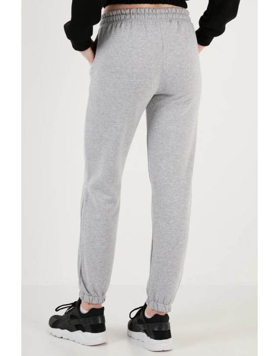 3 iplik şardonlu paça lastikli eşofman gri is001