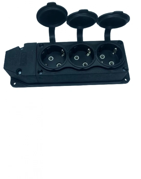ÇOK SATAN 3 Lü Kauçuk Grup Priz Monofaze 1X16A 220 V