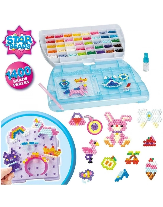 ÇOK SATAN 31914 AquaBeads Çantalı Delüks Set 1400 parça +4 yaş