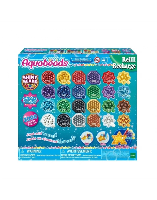 ÇOK SATAN 31995 AquaBeads Parlak Boncuk Paketi (yedek paket) 2000 parça +4 yaş