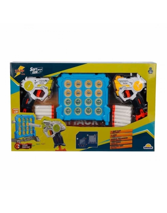 ÇOK SATAN 3574 Zapp Toys Hedef Tahtalı Sünger Dart Atan Silah Seti