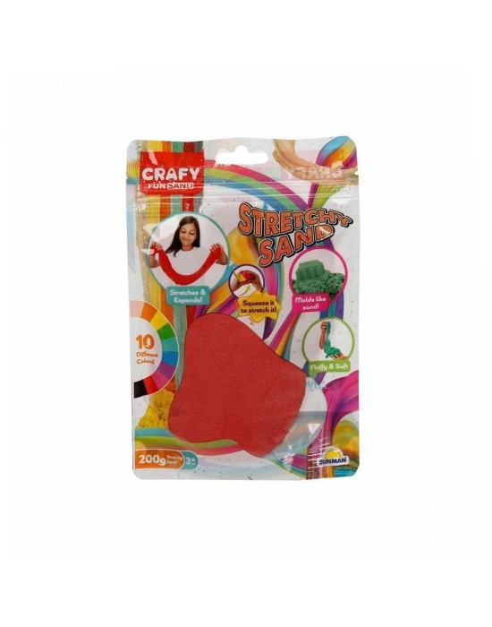 ÇOK SATAN 3604 Crafy Streç Oyun Kumu Kırmızı 200 g
