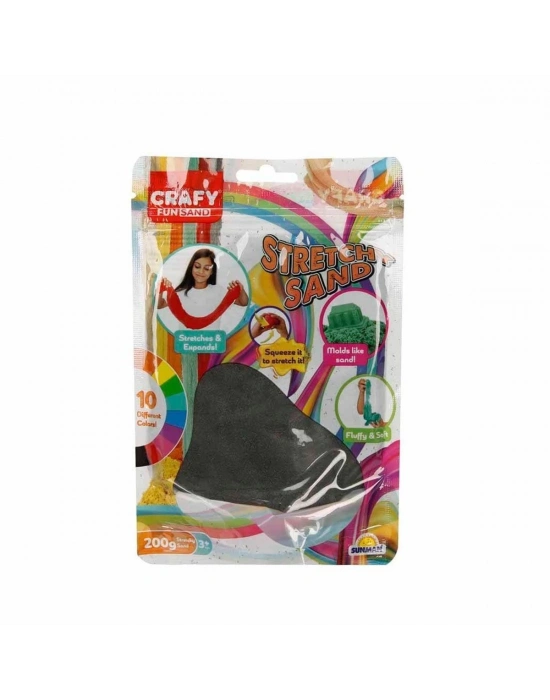 ÇOK SATAN 3607 Crafy Streç Oyun Kumu Siyah 200 g