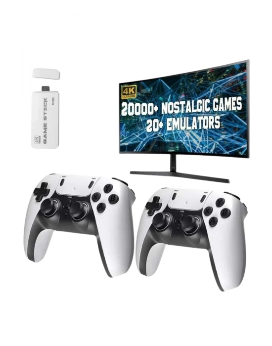 ÇOK SATAN 3D 4K HD 2.4G Game Stick 4K Ultra Hd Oyun Konsolu Çift Kollu