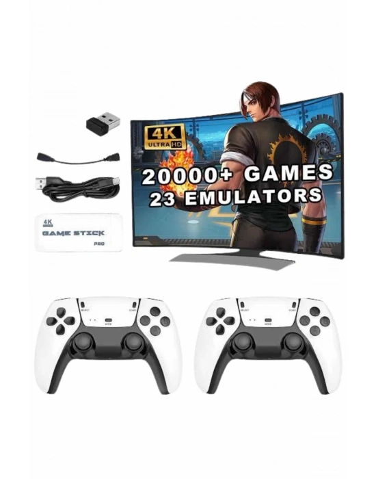 ÇOK SATAN 3D 4K HD 2.4G Game Stick 4K Ultra Hd Oyun Konsolu Çift Kollu