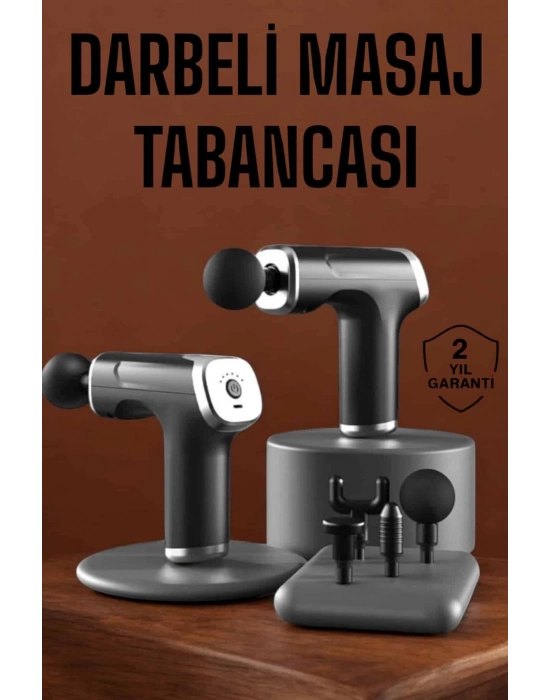 ÇOK SATAN 4 Başlıklı Darbeli Şarjlı Masaj Aleti Tabancası Kablosuz