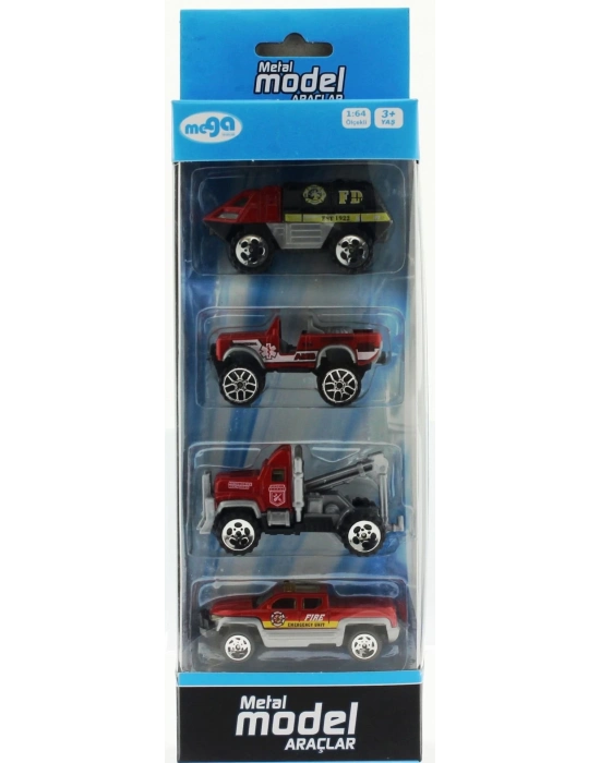 ÇOK SATAN 4Lü Die Cast İtfaiye Seti