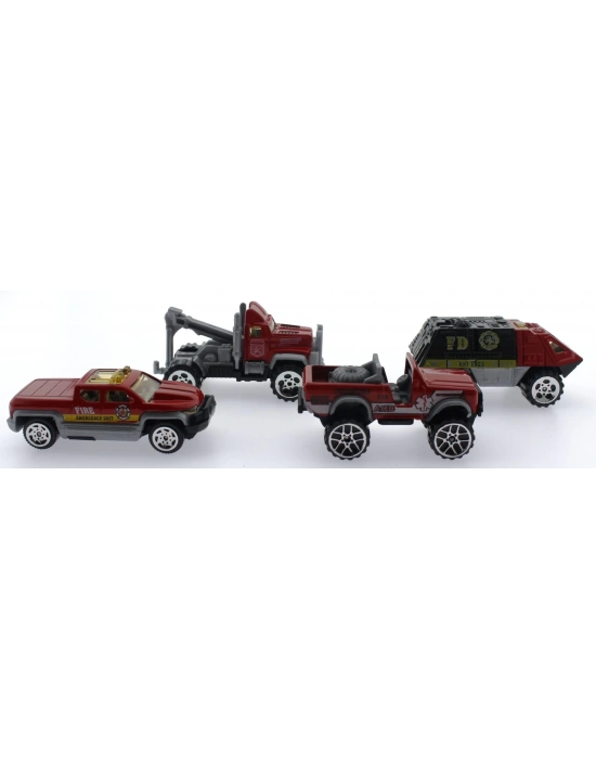 ÇOK SATAN 4Lü Die Cast İtfaiye Seti