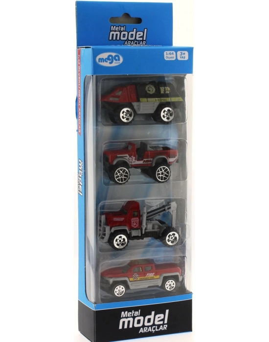 ÇOK SATAN 4Lü Die Cast İtfaiye Seti