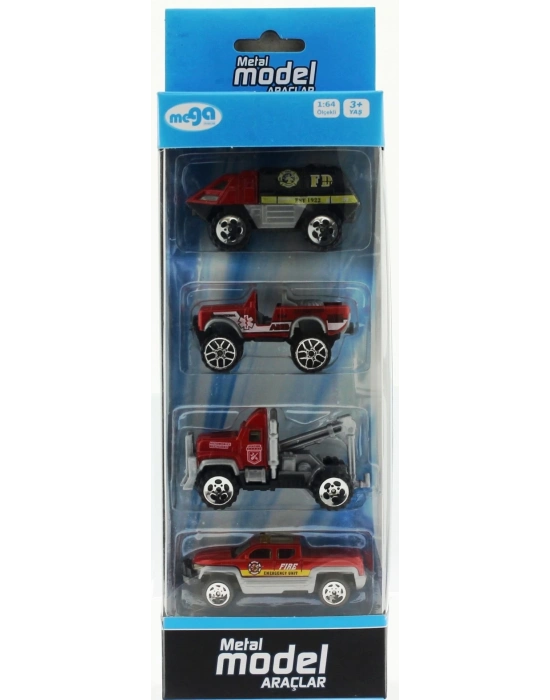 ÇOK SATAN 4Lü Die Cast İtfaiye Seti