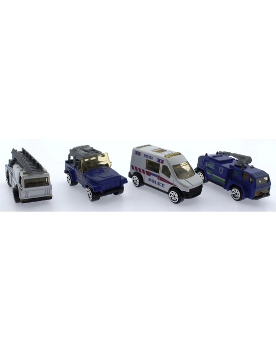 ÇOK SATAN 4Lü Die Cast Polis Seti