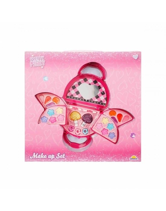ÇOK SATAN 4278 Pretty Pinky 3 Katlı Pembe Çantalı Makyaj Seti -Sunman