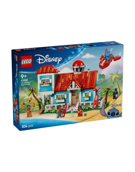 ÇOK SATAN 43268 Lego Disney Lilo ve Stiç Plaj Evi 834 parça +9 yaş