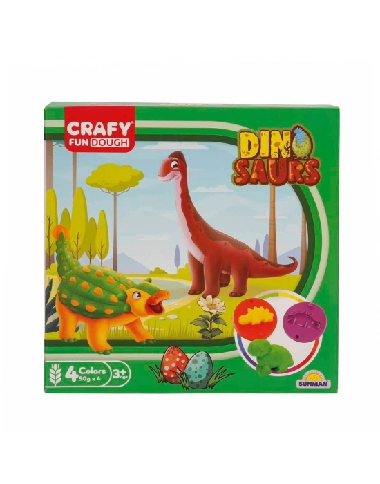 ÇOK SATAN 4734 Crafy 14’lü Oyun Hamuru Kalıp Seti – Dinozorlar