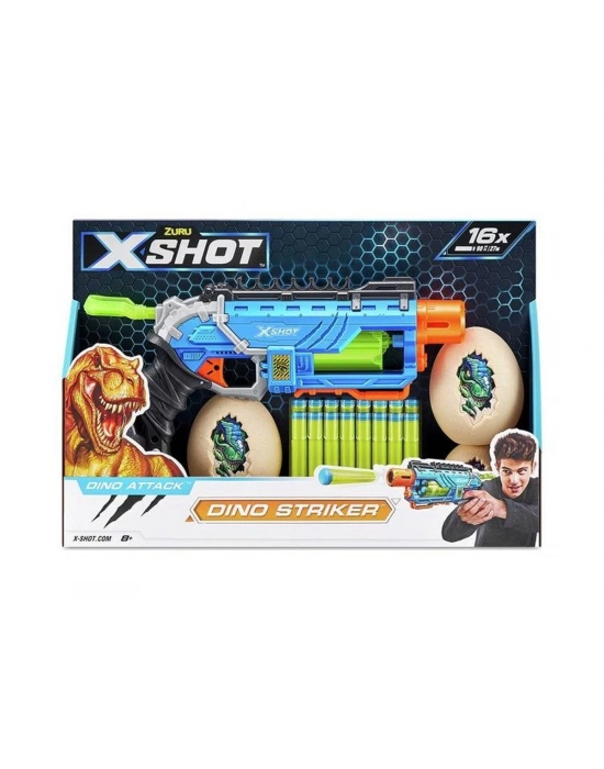 ÇOK SATAN 4860 X Shot Sünger Atan Dino Attack Striker Silah -Sunman