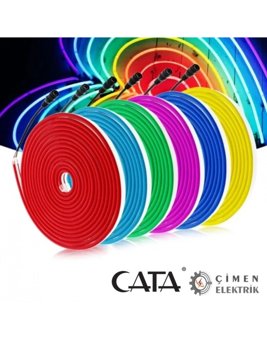 ÇOK SATAN 5 METRE CT 4555 Cata Neon Hortum Led 12V Mavi Işıık