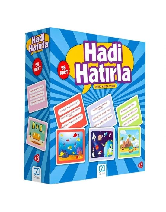 ÇOK SATAN 5108 CA Games,  Hadi Hatırla  - Eğitici Hafıza Oyunu / +5 yaş