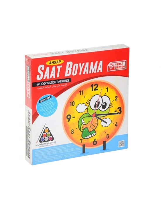 ÇOK SATAN 5302 KumToys, Ahşap Saat Boyama