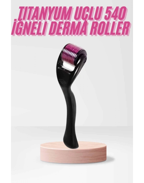 ÇOK SATAN 540 Iğneli Derma Roller 1Mm Titanyum Uçlu Saç Kaş Serum Kullanımına Uygun
