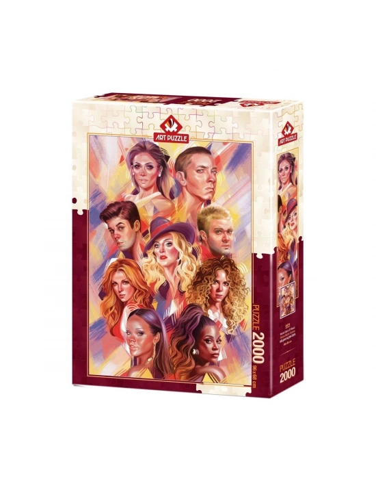 ÇOK SATAN 5474 Art Puzzle Dünya Müzik Starları 2000 parça Puzzle / +15 yaş