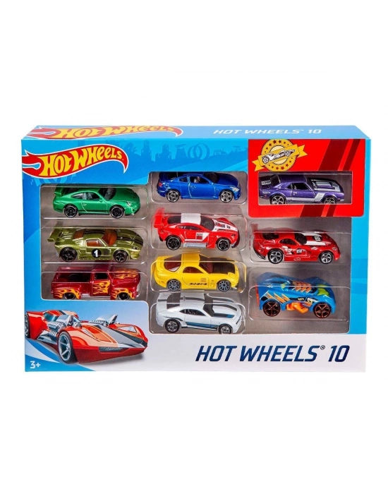 ÇOK SATAN 54886 Hot Wheels 10lu Araba Seti - Karışık Asorti