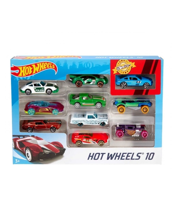 ÇOK SATAN 54886 Hot Wheels 10lu Araba Seti - Karışık Asorti