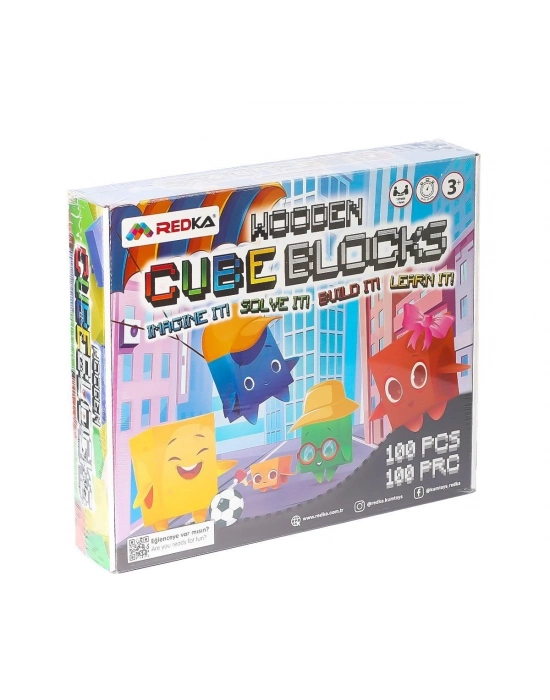 ÇOK SATAN 5642 Wooden Cubes Blocks -Redka