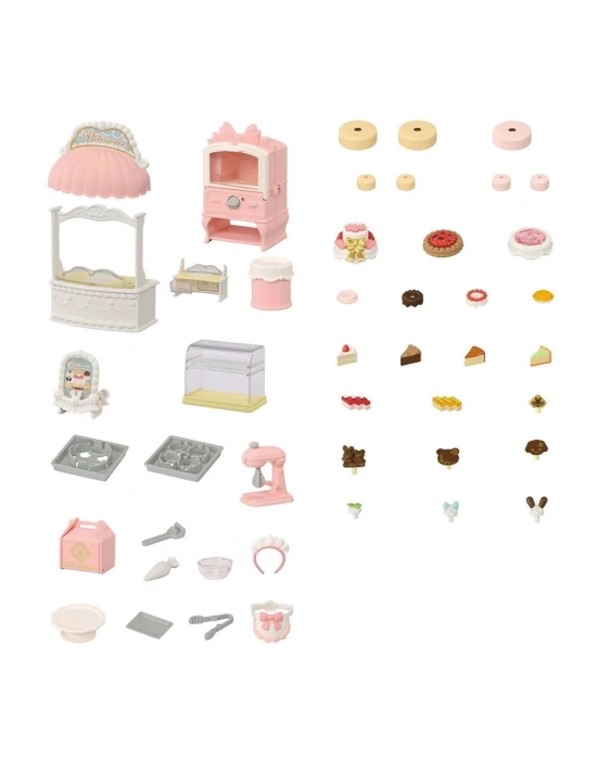 ÇOK SATAN 5807 Sylvanian Families Kasaba Pasta Dükkanı Oyun Seti +3 yaş