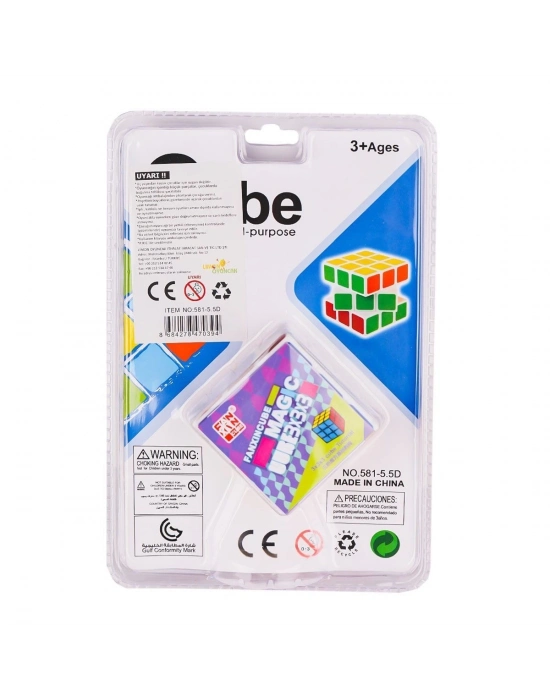 ÇOK SATAN 581-5-5D Magic Zeka Küpü 3x3x3 -Limon Oyuncak