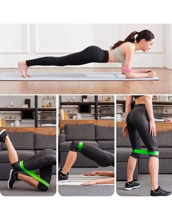 ÇOK SATAN 5li Egzersiz Direnç Bant Seti Pilates Crossfit Ekipmanları