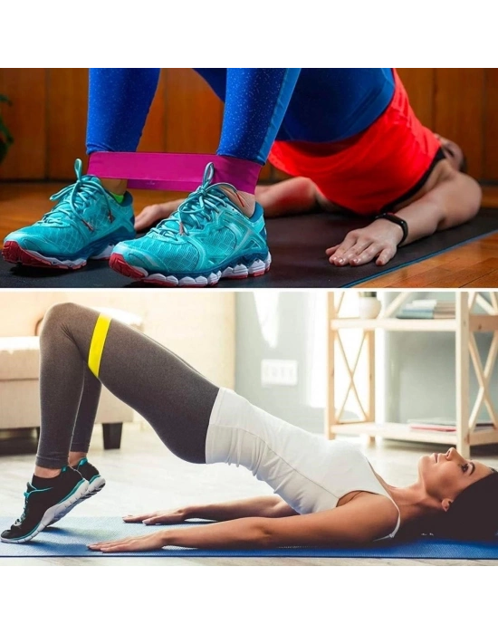ÇOK SATAN 5li Egzersiz Direnç Bant Seti Pilates Crossfit Ekipmanları