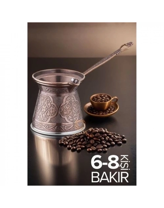 ÇOK SATAN 6-8 Kişilik XL Bakır Cezve İndüksiyon Tabanlı