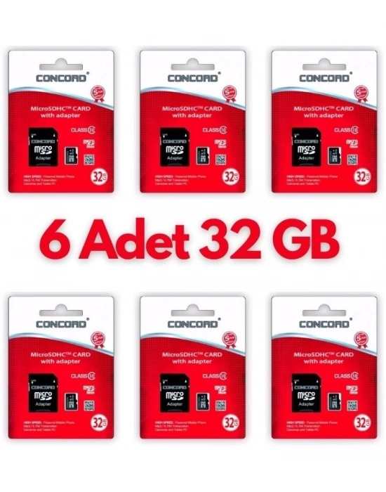 ÇOK SATAN 6 Adet Ultrahız 32gb Micro Sd Hafıza Kartı: Yüksek Performans Ve Geniş Depolama Kapasitesi