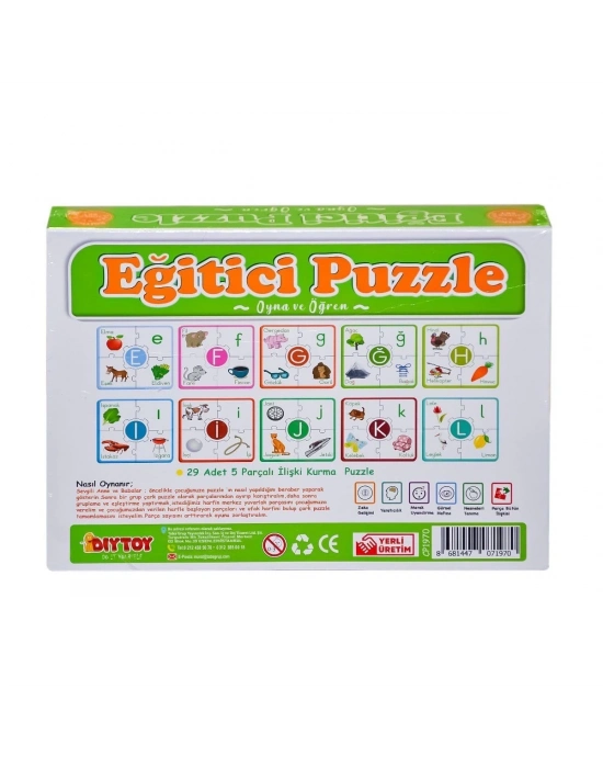 ÇOK SATAN 7197 Çark Puzzle Alfabe -Oyna Öğren - Dıytoy