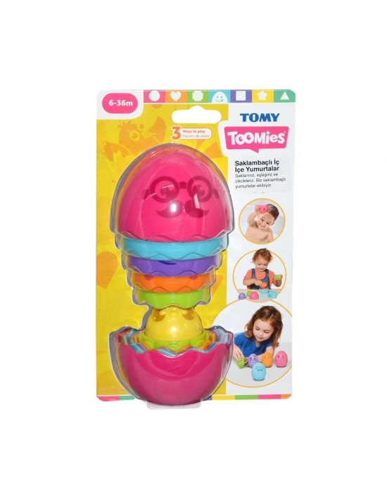 ÇOK SATAN 73080 Tomy, İç İçe Yumurtalar, 6-36 ay