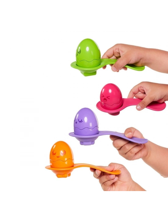 ÇOK SATAN 73082 Tomy, Saklambaçlı Yumurtalar Kaşık Seti, 6-36 ay