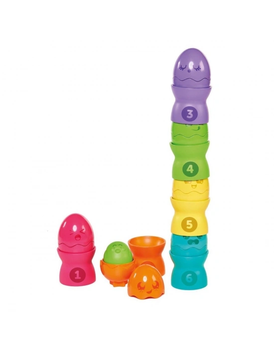 ÇOK SATAN 73083 Tomy, Saklambaçlı Yumurta Kule Seti, 6-36 ay