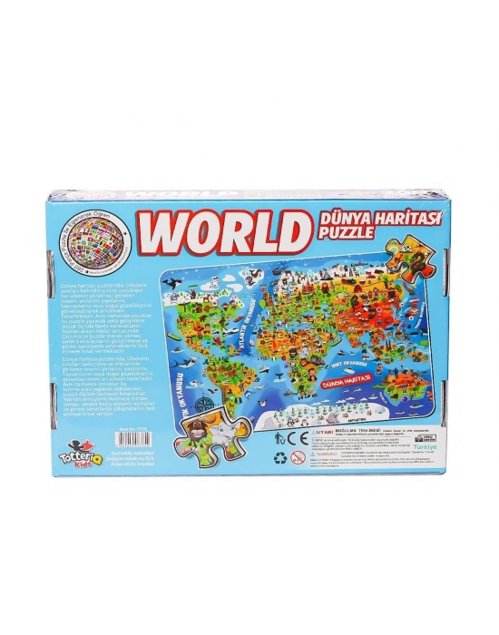 ÇOK SATAN 7375 Dünya Kültür Haritası Puzzle -Totteriq