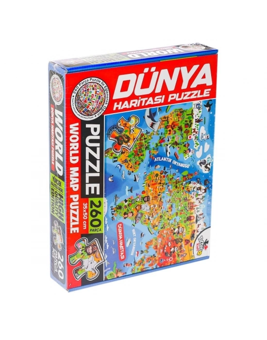 ÇOK SATAN 7375 Dünya Kültür Haritası Puzzle -Totteriq