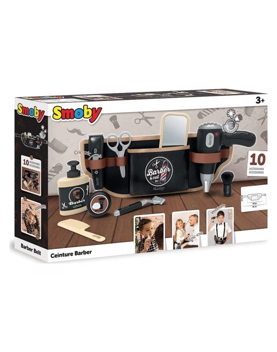 ÇOK SATAN 7600320152 Smoby Berber Bel Kemeri Oyun Seti - Barber Cut Barber Belt - OYUNCAK