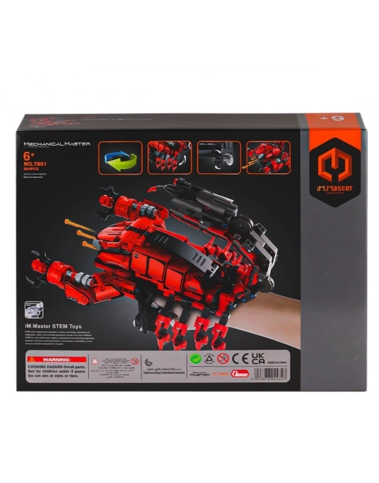 ÇOK SATAN 7801 IMM Master Blokları Akrep El Silahı Kırmızı 664 Parça