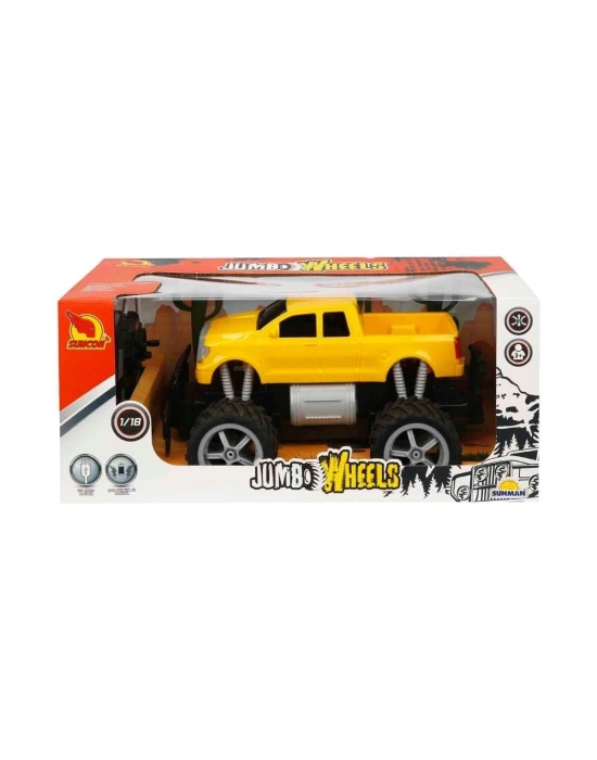 ÇOK SATAN 80012 1:18 Uzaktan Kumandalı Jumbo Wheels Usb Şarjlı Araba
