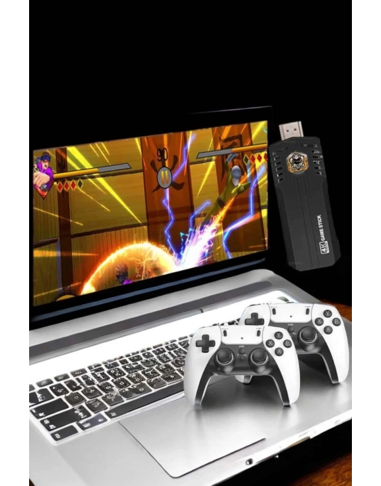 ÇOK SATAN 8K Android TV Gme Stick Video Oyun Konsolu Aile Retro 35000 Oyunlu Çift Kollu