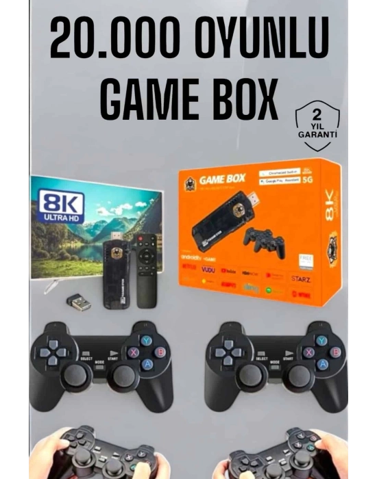 ÇOK SATAN 8K Premium 20.000 Oyunlu Gamebox TV Uyumlu
