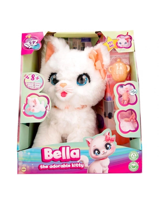 ÇOK SATAN 90773  Hareketli ve Sesli Sevimli Peluş Kedicik Bella