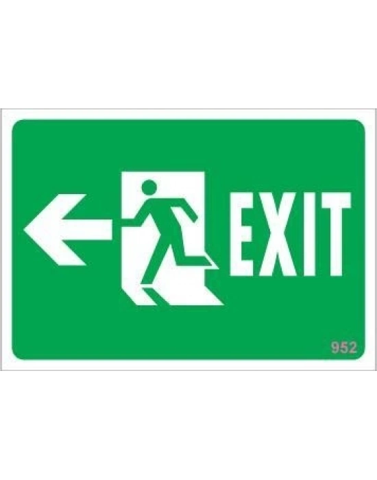 ® Acil Çıkış Uyarı Levhası 17,5x25 KOD:952